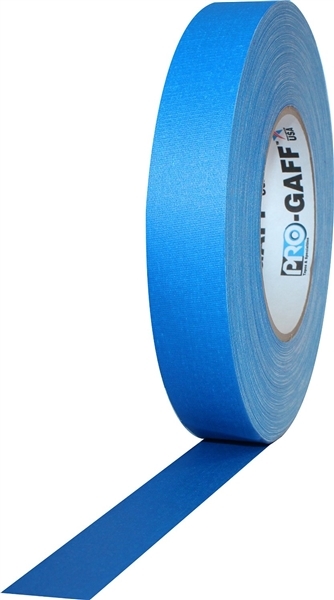 PRO GAFF® - FL Blue Fluorescent Gaffer Tape - 1 inch x 25 yards (24mm x 22.8mm)