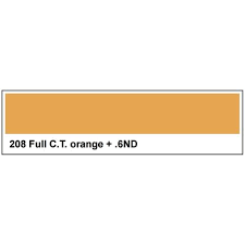Lee 208 Full C.T. Orange + .6ND