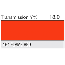 Lee 164 Flame Red Roll