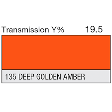 Lee 135 Deep Golden Amber