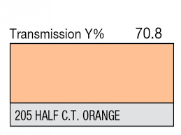 Lee 205 Half C.T. Orange