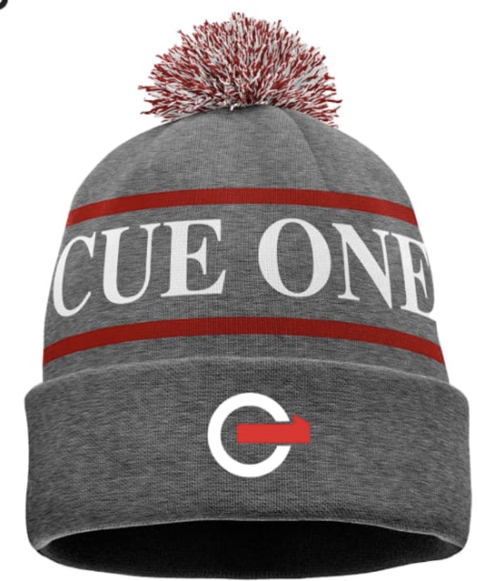 Cue One Bobble HAT GREY (ONE SIZE)