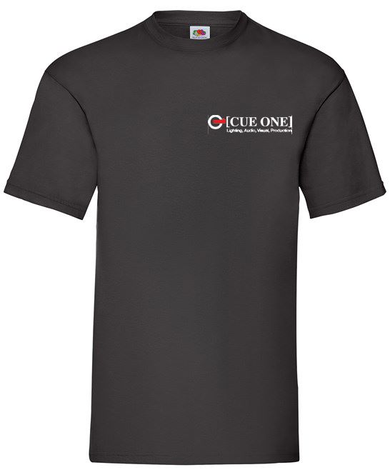 Cue One T-Shirt-Black (SIZE M)